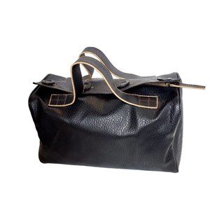 Matt & Nat vegan leather black satchel bag